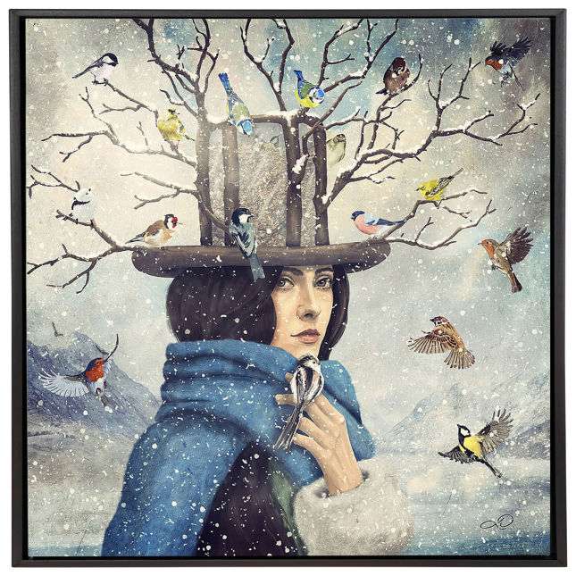 The Lady With The Bird Feeder Hat