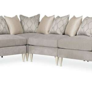 Caracole Furniture Fret Knot 4pc Sectional Sofa
